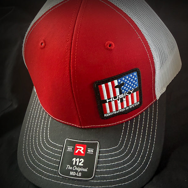 Husky American Flag Caps