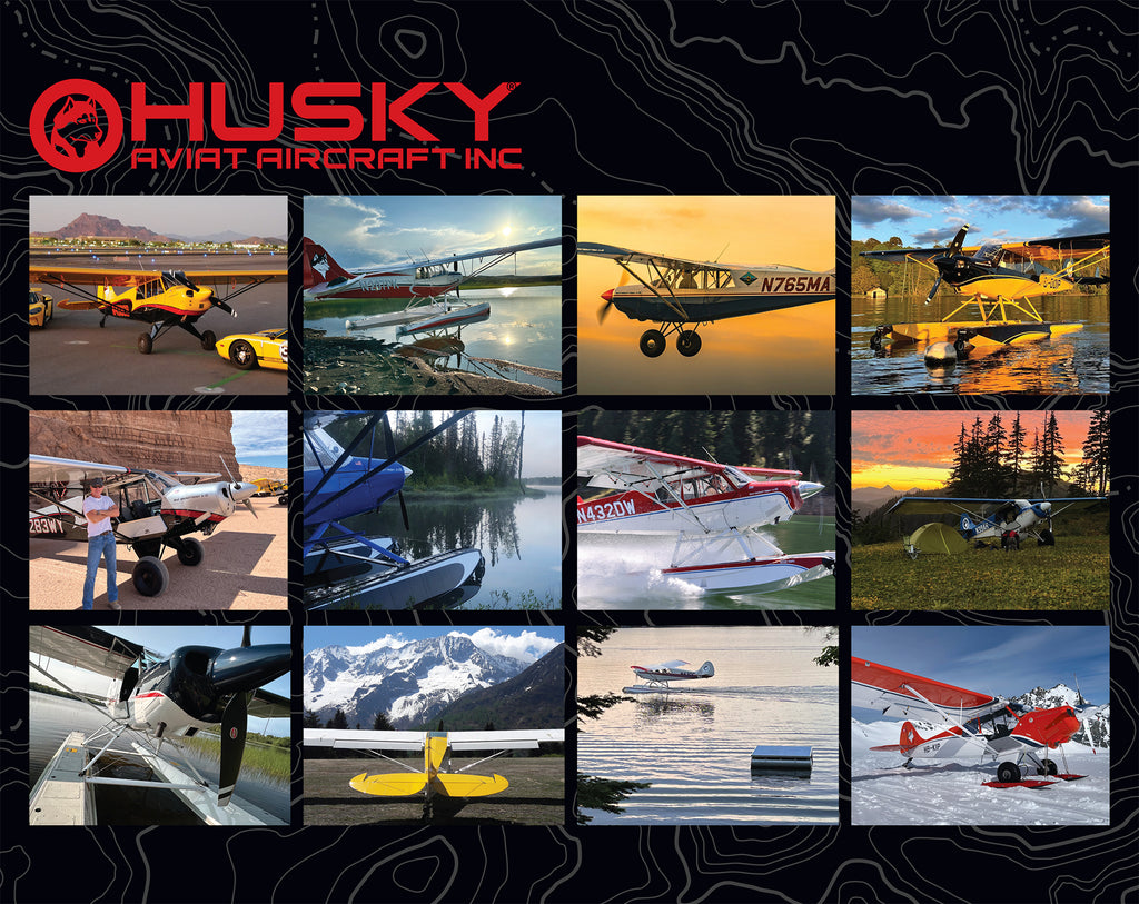 2024 Husky Aircraft Wall Calendar Aviat Aircraft Store   Cover Back Calendar 1024x1024 