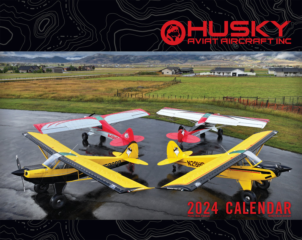 2024 Husky Aircraft Wall Calendar Aviat Aircraft Store   Cover Calendar 1024x1024 