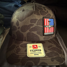 Husky American Flag Cap Black Camo