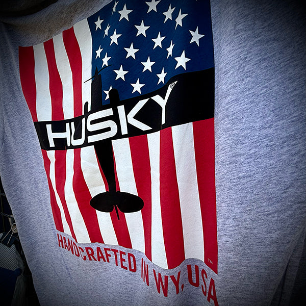 Husky American Flag Tee