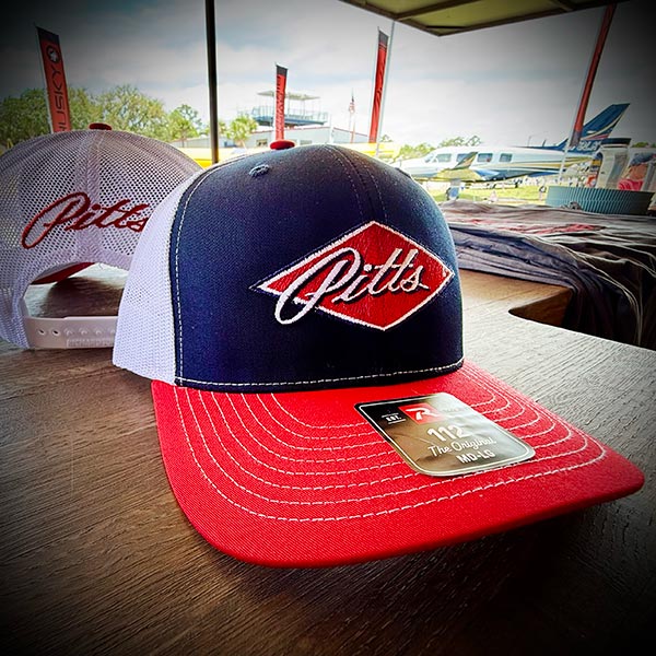 Pitts Diamond Logo Trucker Snapback Cap