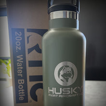 Husky 20oz Thermal Water Bottle Olive