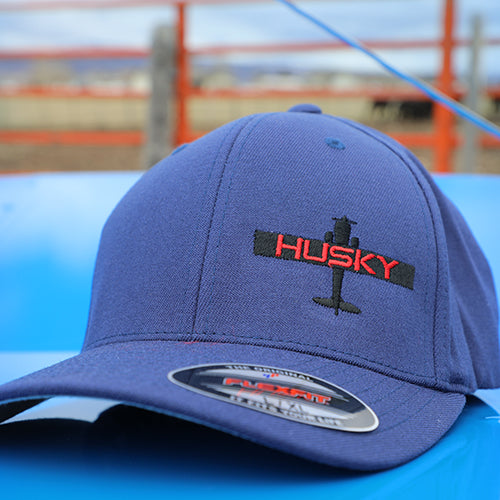 Husky Aircraft, Handcrafted in WY, USA Flexfit Baseball Cap